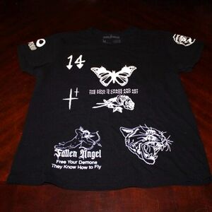 Rue 21 Dark Sundance Graphic Tee - Size M, Black 2022